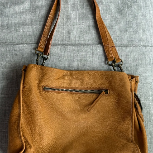 American Leather Co. Women's Lenox Triple Entry Brown Leather Satchel Handbag. - Picture 2 of 8